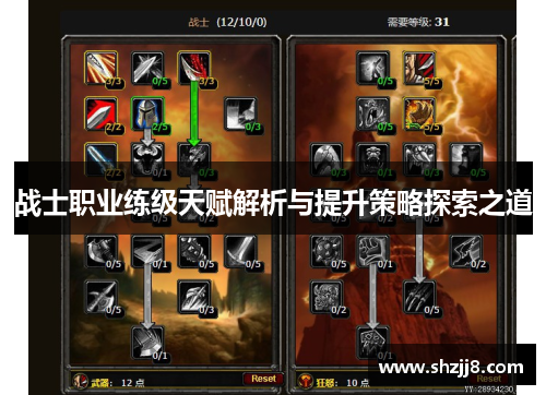 战士职业练级天赋解析与提升策略探索之道
